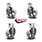 Service Caster 10'' Heavy Duty Semi Steel Cast Iron Wheel Caster Set 2 Brakes 2 Rigid, 4PK CRAN-SCC-KP92S1030-SSR-SLB-2-R-2 - alternate 6